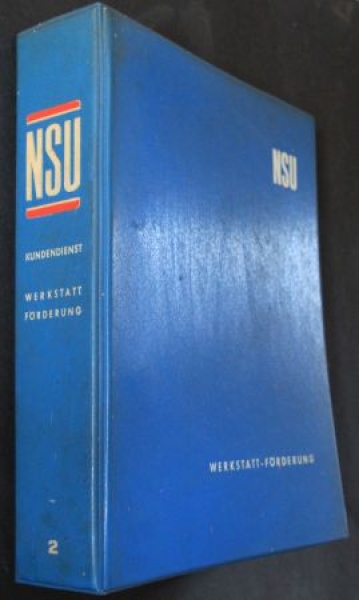 NSU Motorenwerke "Werkstatt-Foerderung" 1964 Advertising-File Factorydesign (6297)